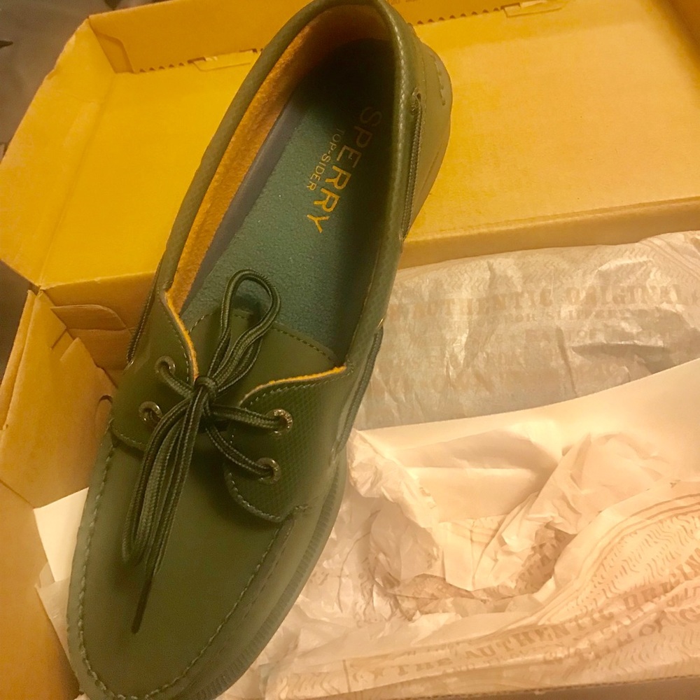 Men's Sperry Original 2-Eye Boat Shoe Green, 9M